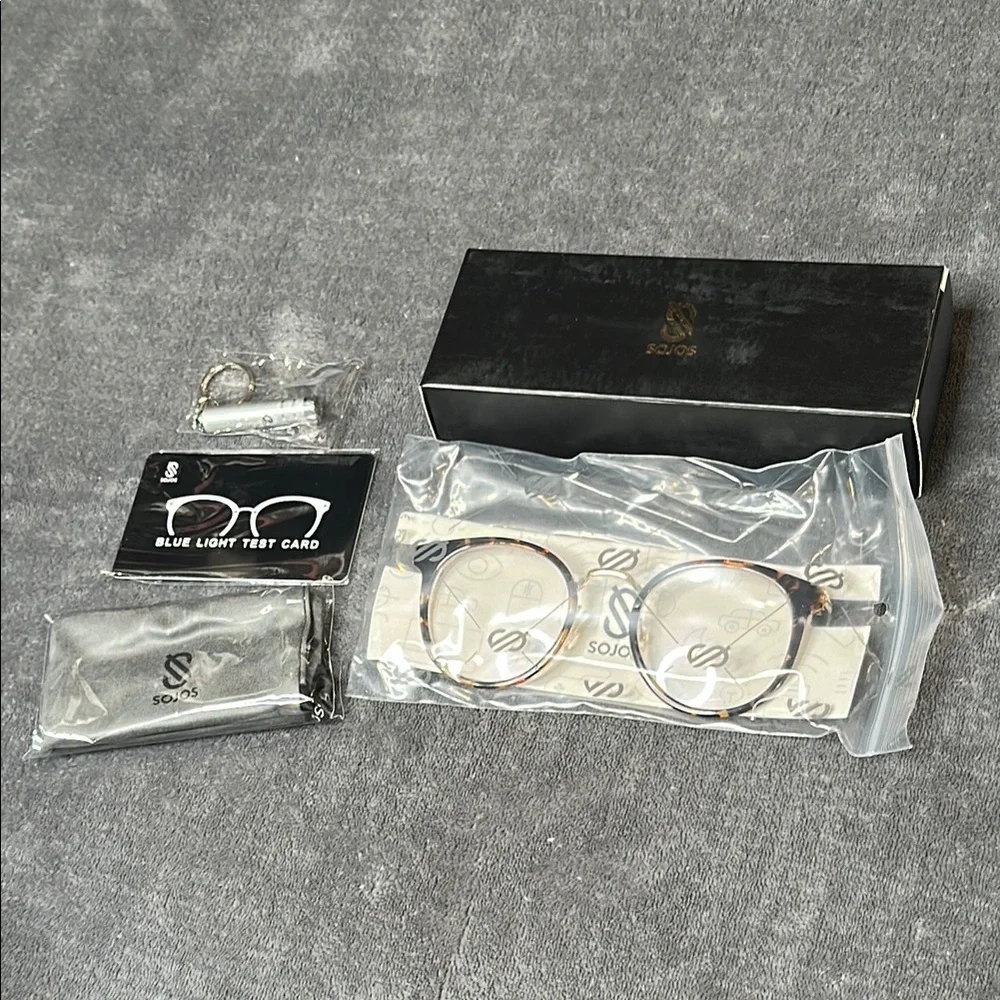 Sojos Retro Round Blue Light Tortoise Frames Anti Blue Light Lens NWT NIB & More